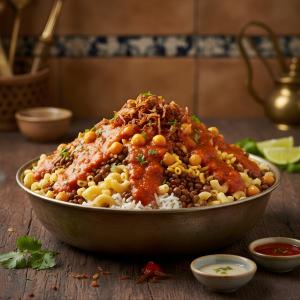 How to make authentic Egyptian koshari at home step by step easy recipe